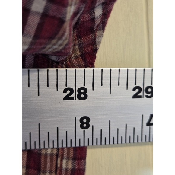 Columbia Shirt Mens 3XL Red Plaid Long Sleeve Button Front Cotton Casual Top - Picture 7 of 7